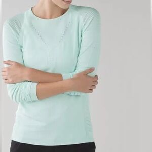 Lululemon green light speed blouse size medium
